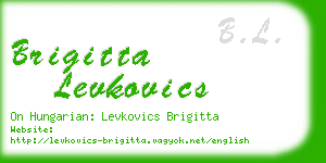 brigitta levkovics business card